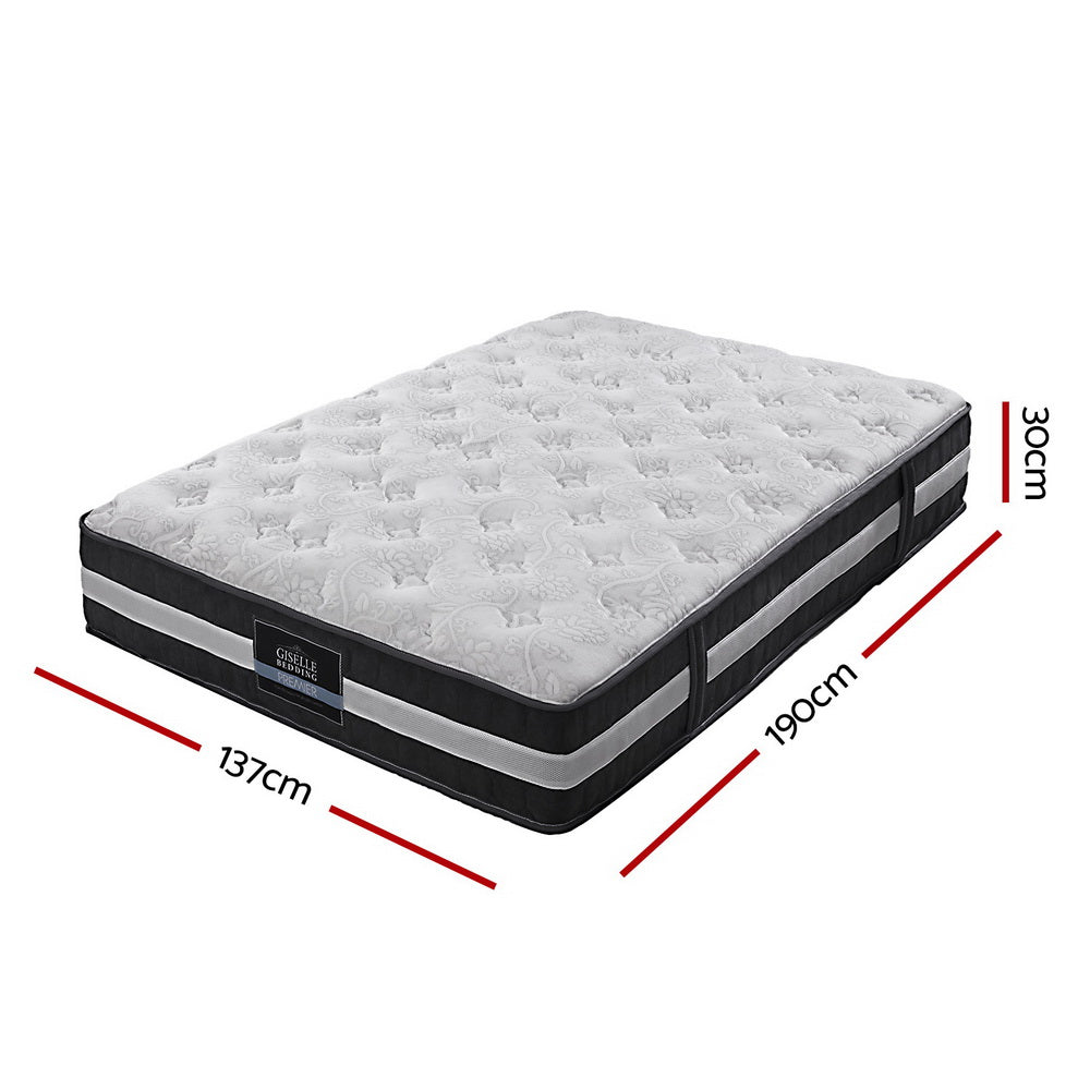 Giselle Bedding 30cm Mattress Pocket Spring Double-1