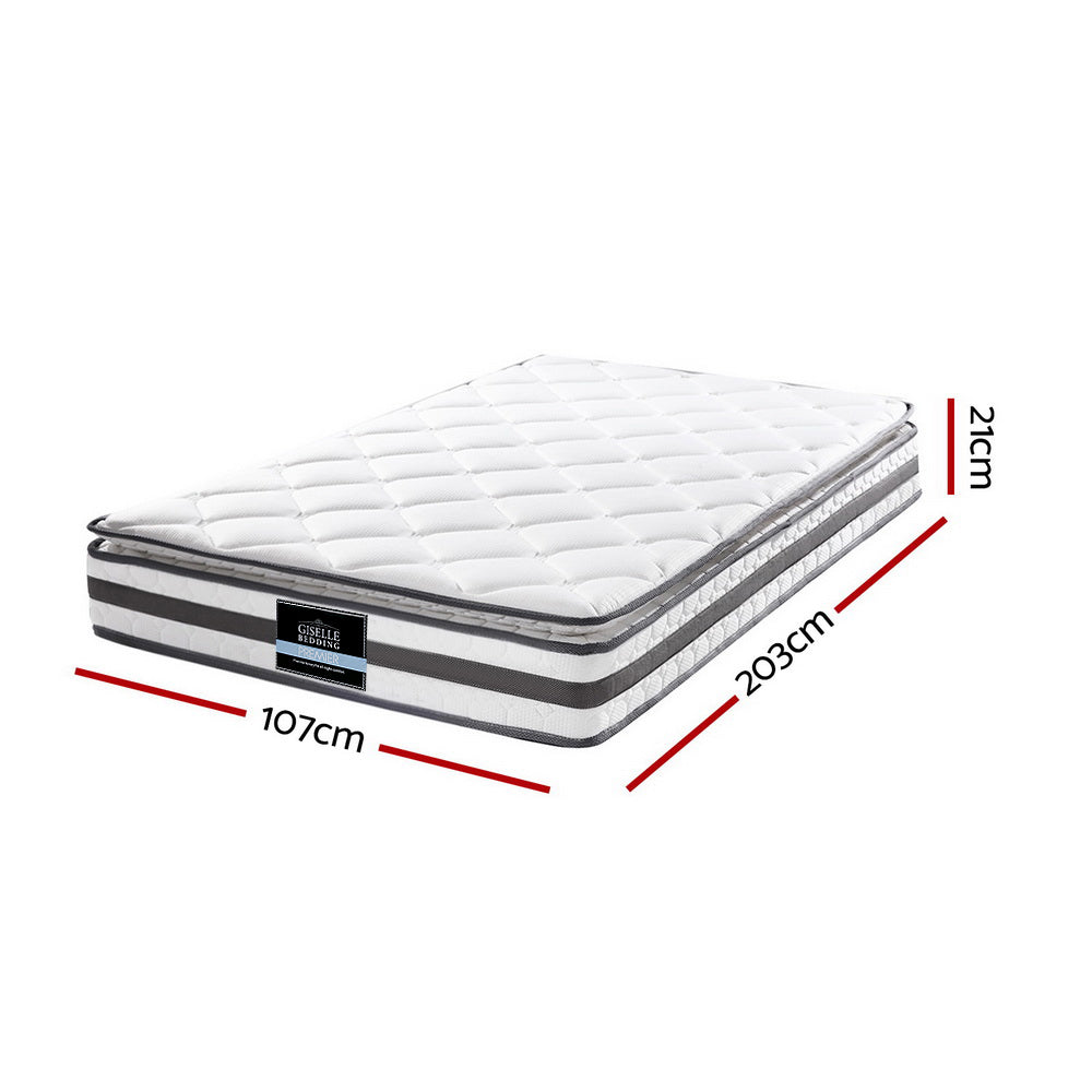 Giselle Bedding 21cm Mattress Pillow Top King Single-1