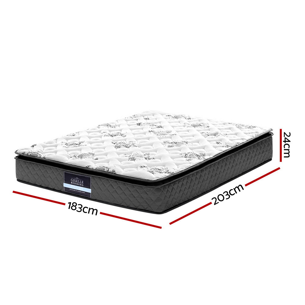 Giselle Bedding 24cm Mattress Pillow Top King-1