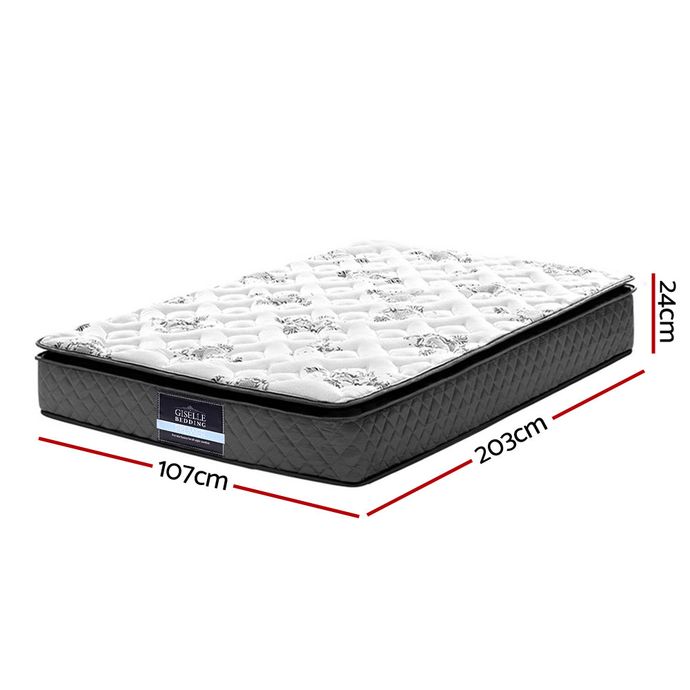 Giselle Bedding 24cm Mattress Pillow Top King Single-1