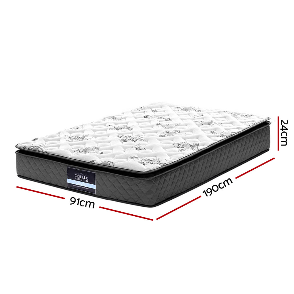 Giselle Bedding 24cm Mattress Pillow Top Single-1