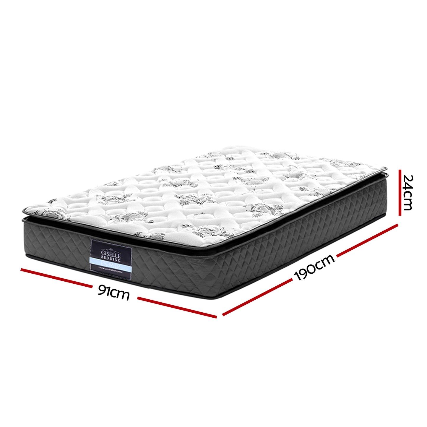 Giselle Bedding 24cm Mattress Pillow Top Single-1