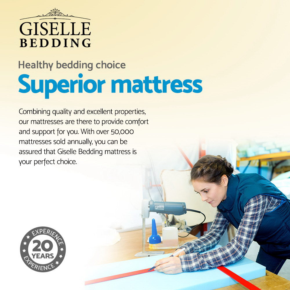 Giselle Bedding 32cm Mattress Euro Top Double-3