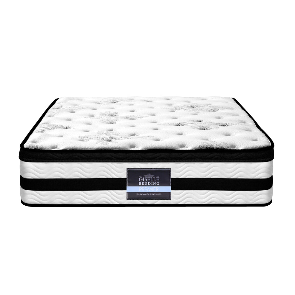 Giselle Bedding 34cm Mattress Euro Top Pocket Spring King Single-2