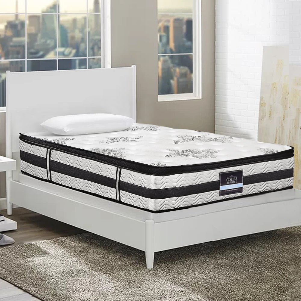 Giselle Bedding 34cm Mattress Euro Top Pocket Spring King Single-7