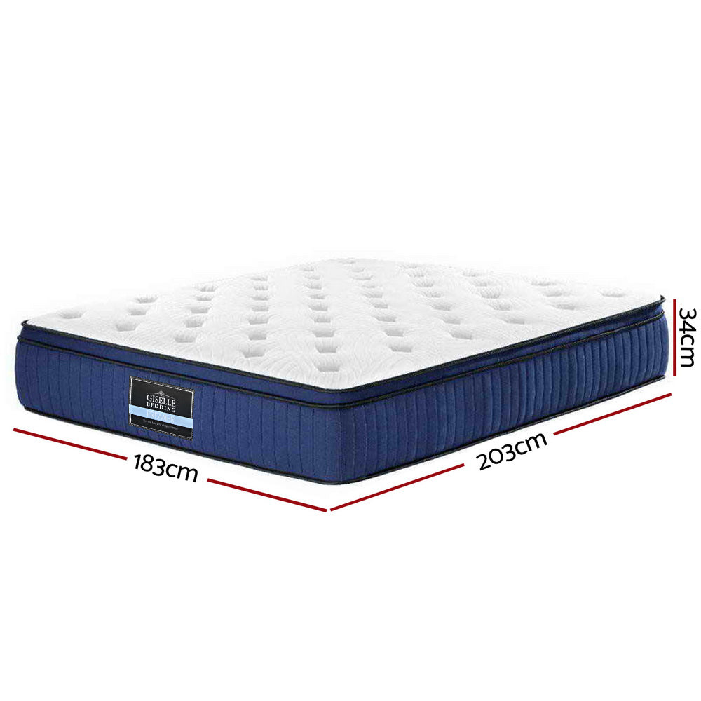 Giselle Bedding 34cm Mattress Cool Gel Memory Foam 7 Zone King-1