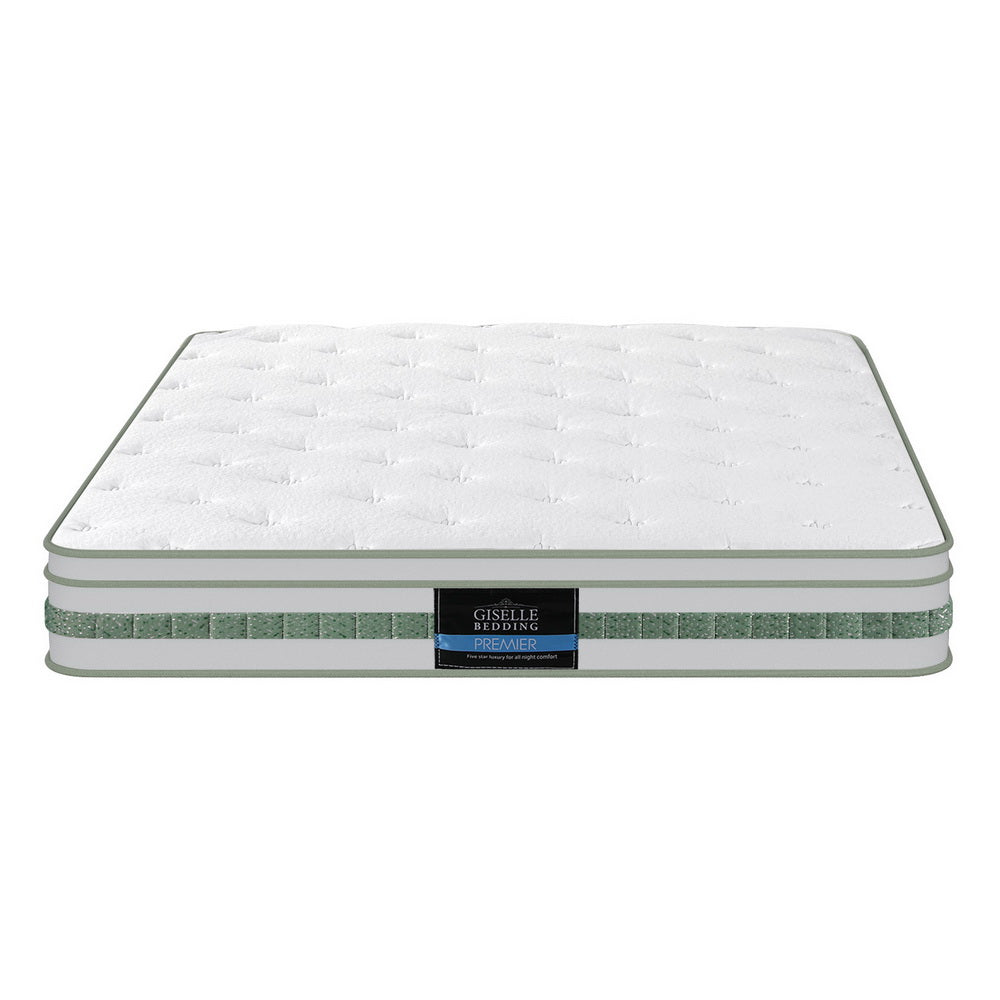 20cm Giselle Mattress Double Green Tea Mattresses-2