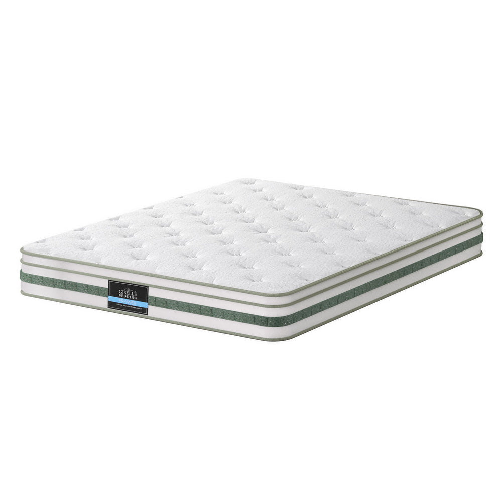20cm Giselle Mattress Queen Green Tea Mattresses-0