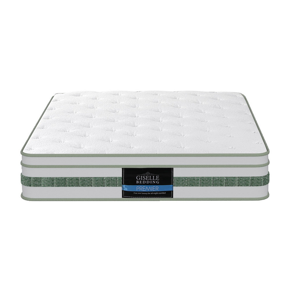 20cm Giselle Mattress Single Green Tea Mattresses-2