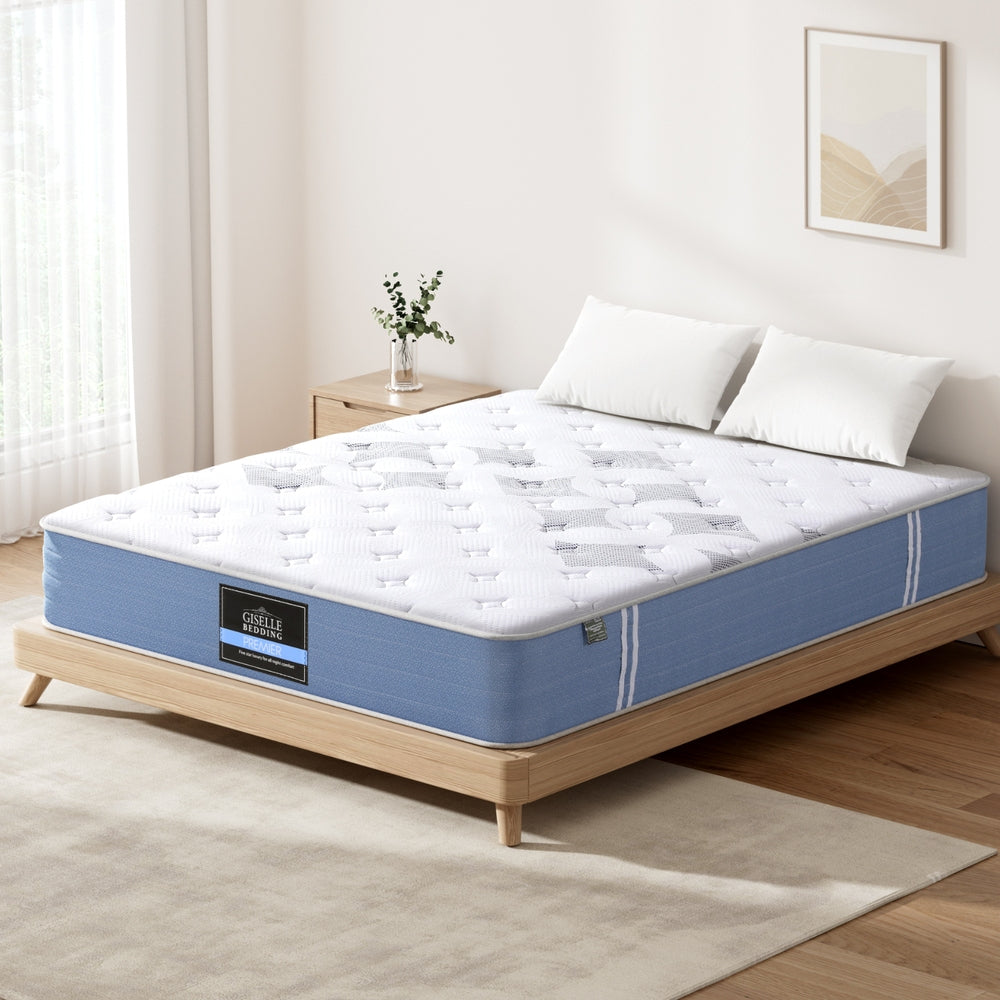25cm Giselle Mattress King Bed Pocket Spring Mattresses-6