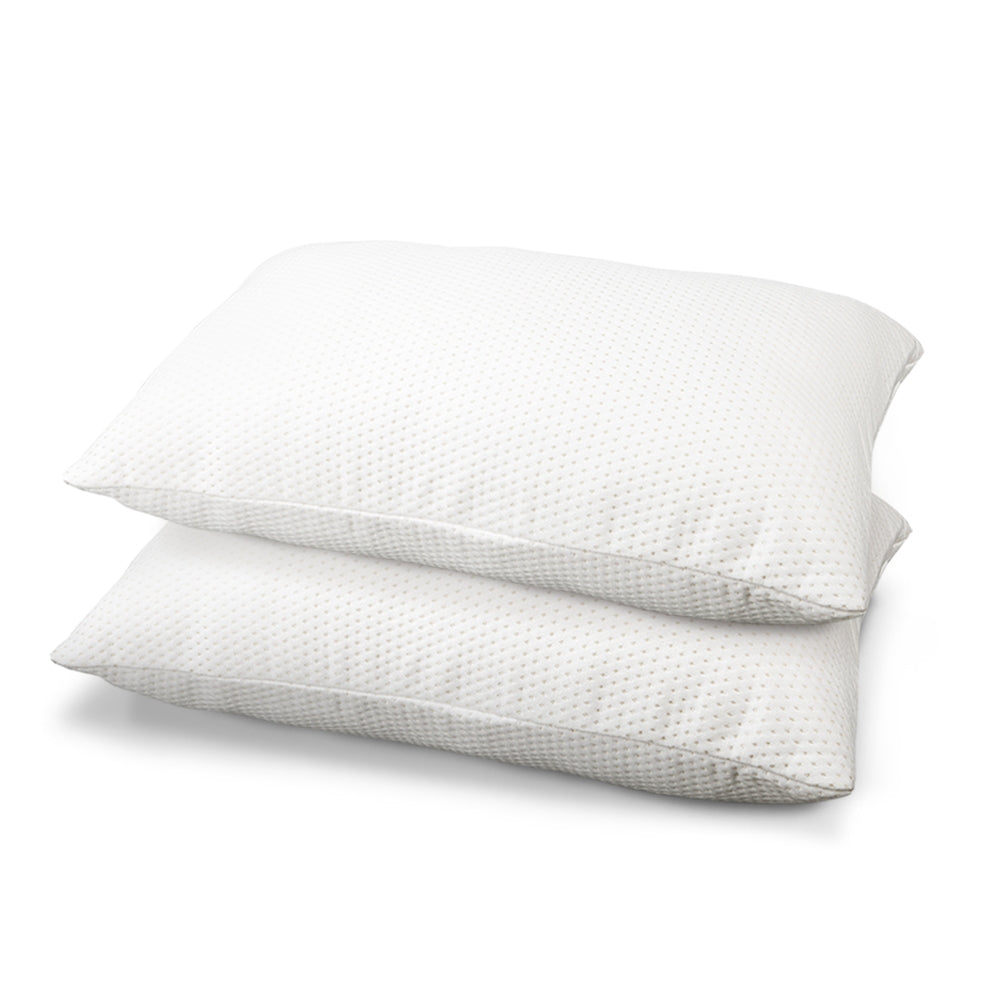 Giselle Bedding Memory Foam Pillow 19cm Thick Twin Pack-0