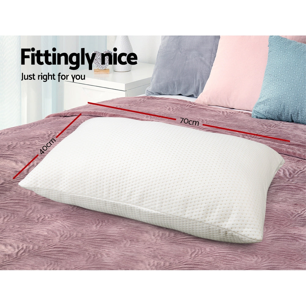 Giselle Bedding Memory Foam Pillow 19cm Thick Twin Pack-1