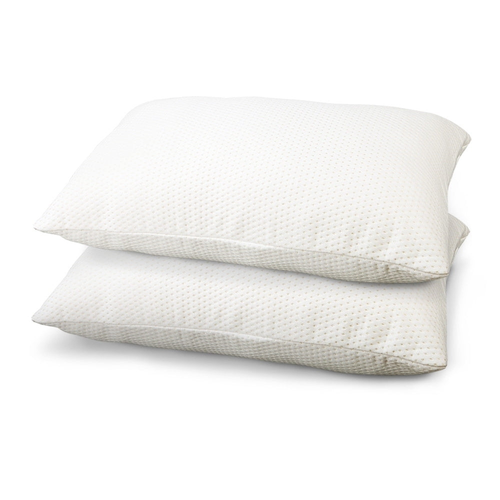 Giselle Bedding Memory Foam Pillow 13cm Thick Twin Pack-0