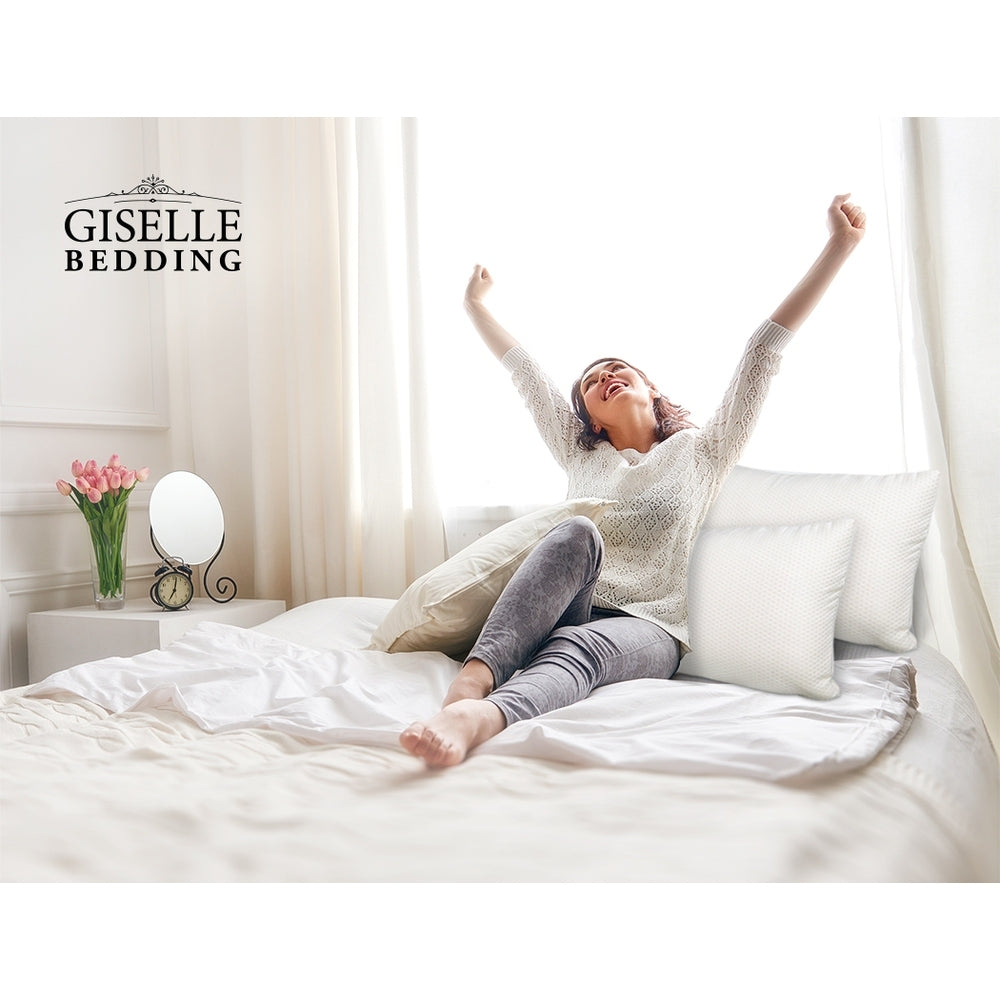 Giselle Bedding Memory Foam Pillow 13cm Thick Twin Pack-5