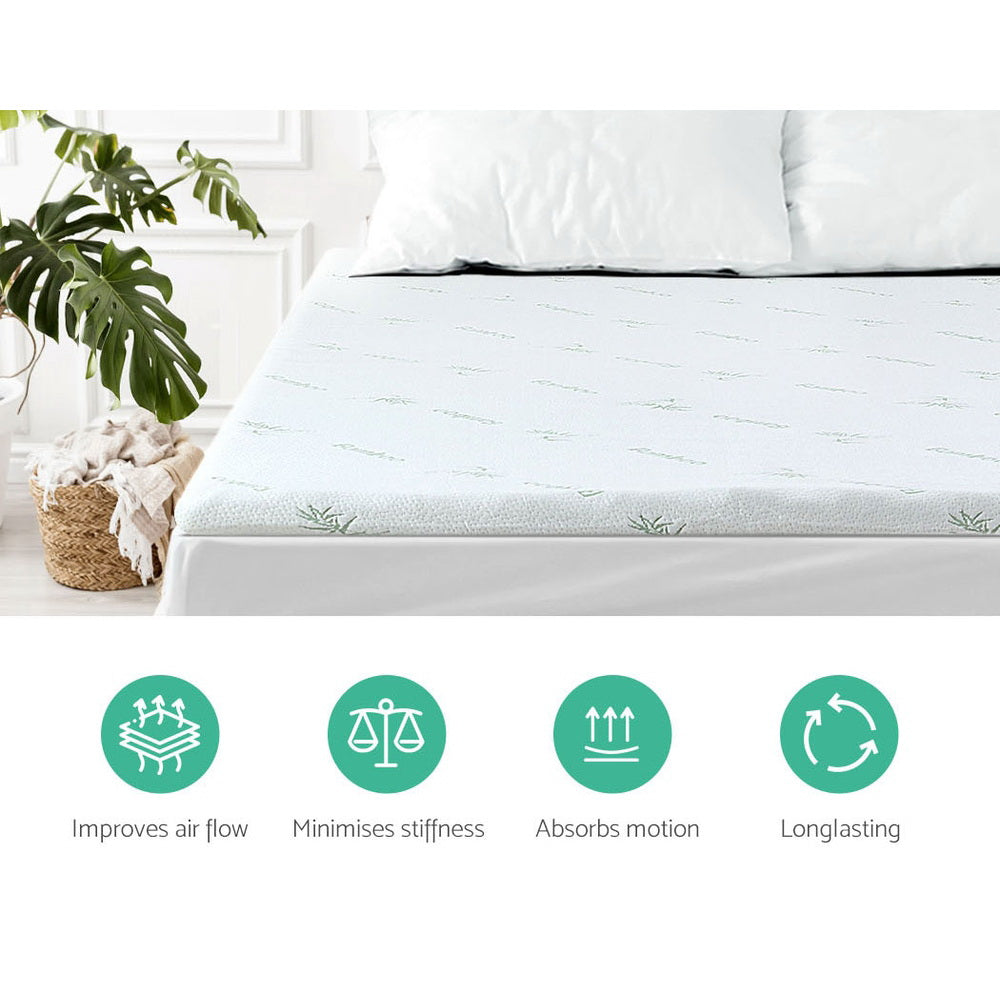 Giselle Bedding Memory Foam Mattress Topper 11-Zone 8cm King-4