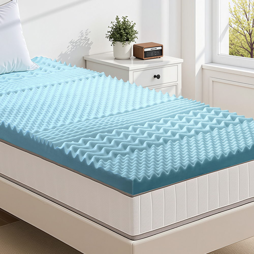 Giselle Bedding 5cm Memory Foam Mattress Topper 7-Zone King Single-6