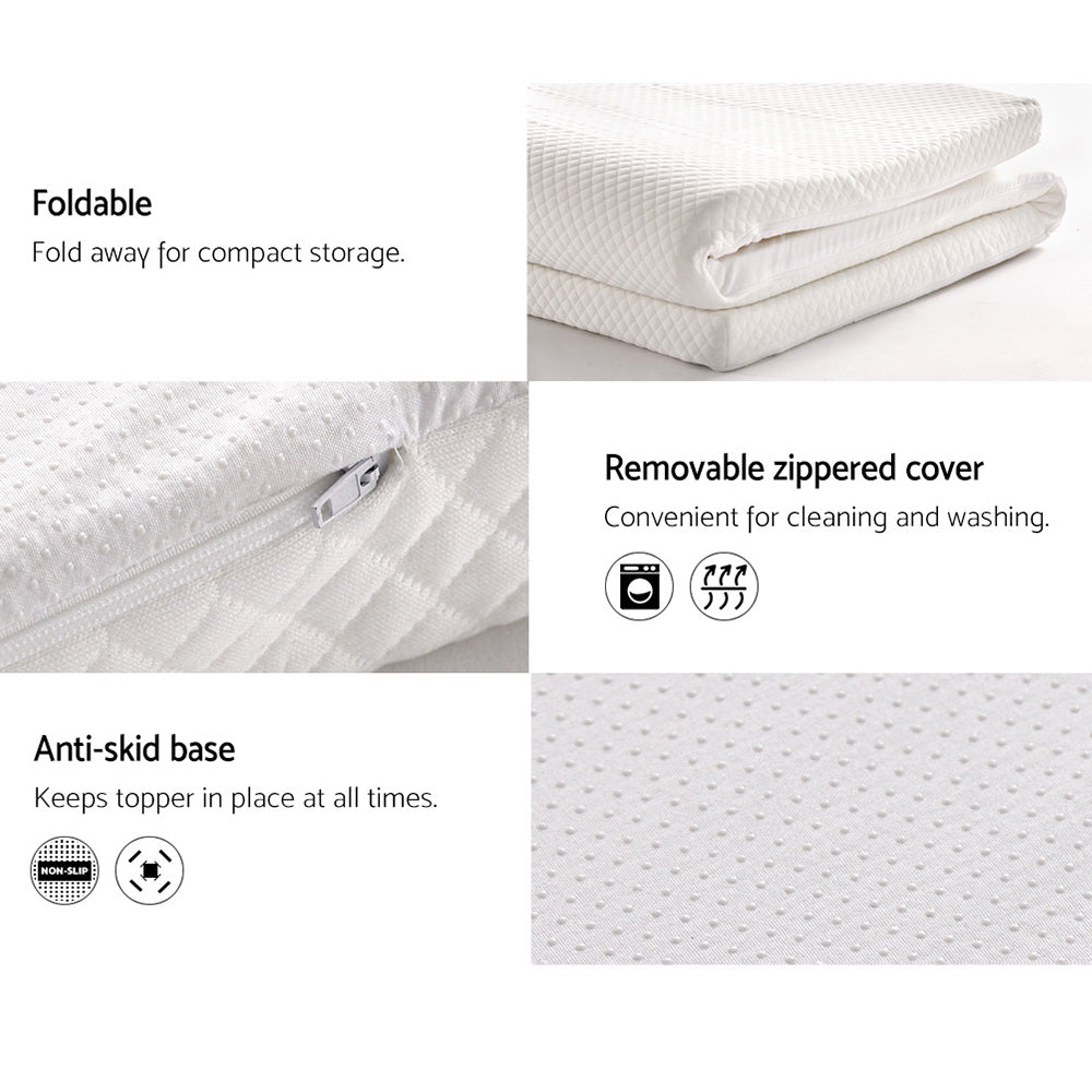 Giselle Bedding Memory Foam Mattress Topper 8cm Double-5