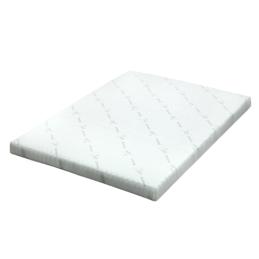 Giselle Bedding Memory Foam Mattress Topper Cool Gel Bed Mat Bamboo 10cm Single-0