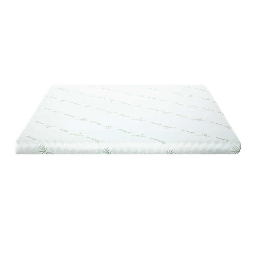 Giselle Bedding Memory Foam Mattress Topper Cool Gel Bed Mat Bamboo 10cm Single-2