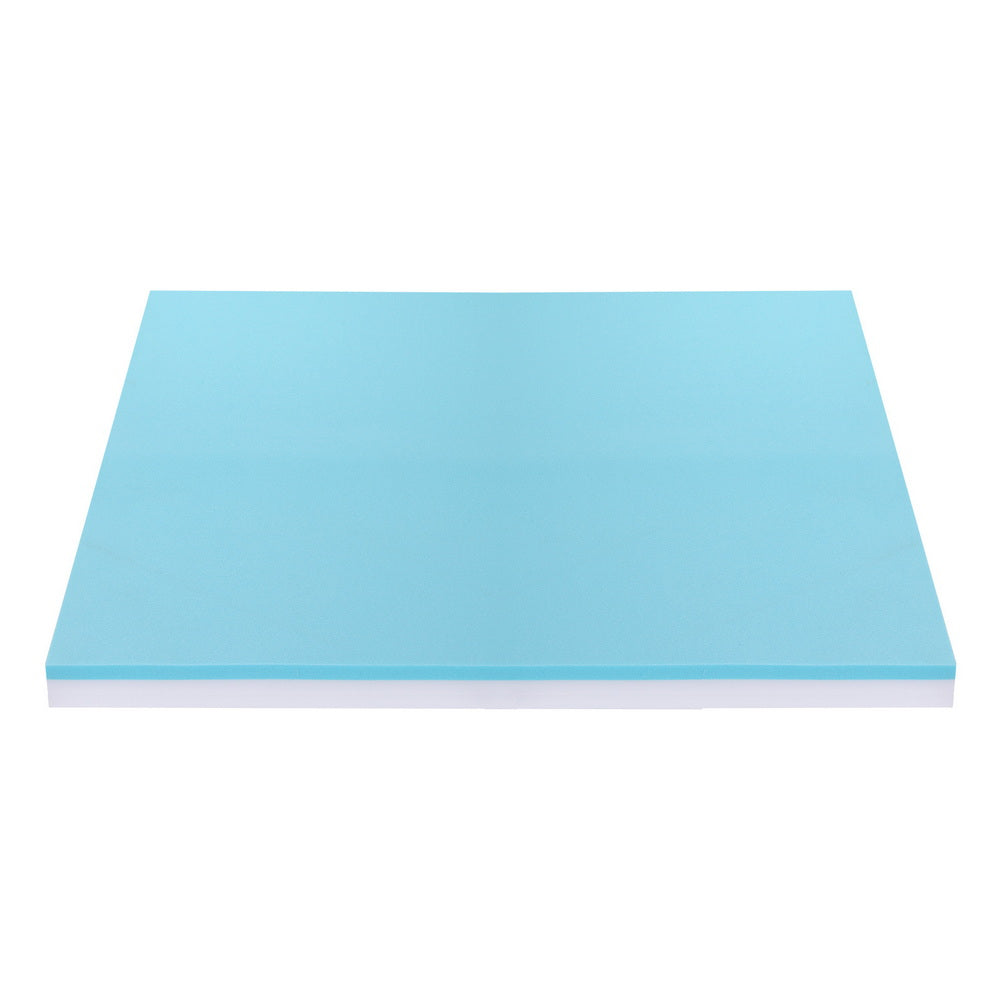 Giselle 8cm Memory Foam Mattress Topper Gel Dual Layer Foam Bamboo King-2