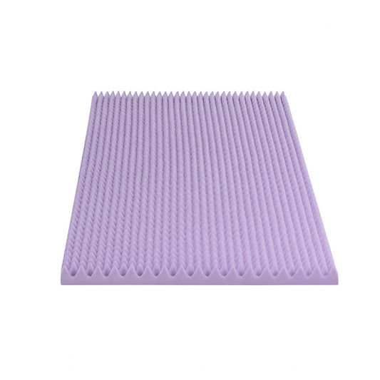Giselle 5cm Memory Foam Mattress Topper Lavender Infused Egg Crate Pad Mat Single-0