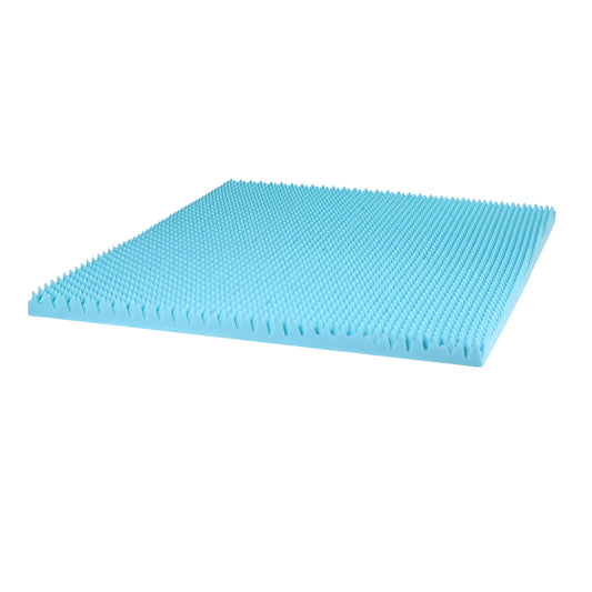 Giselle 8cm Memory Foam Mattress Topper Gel Egg Crate Foam Bamboo Queen-0
