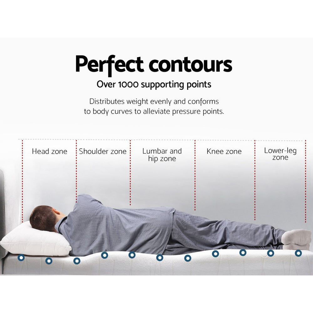 Giselle Bedding Memory Foam Mattress Topper Gel 5cm Queen-3