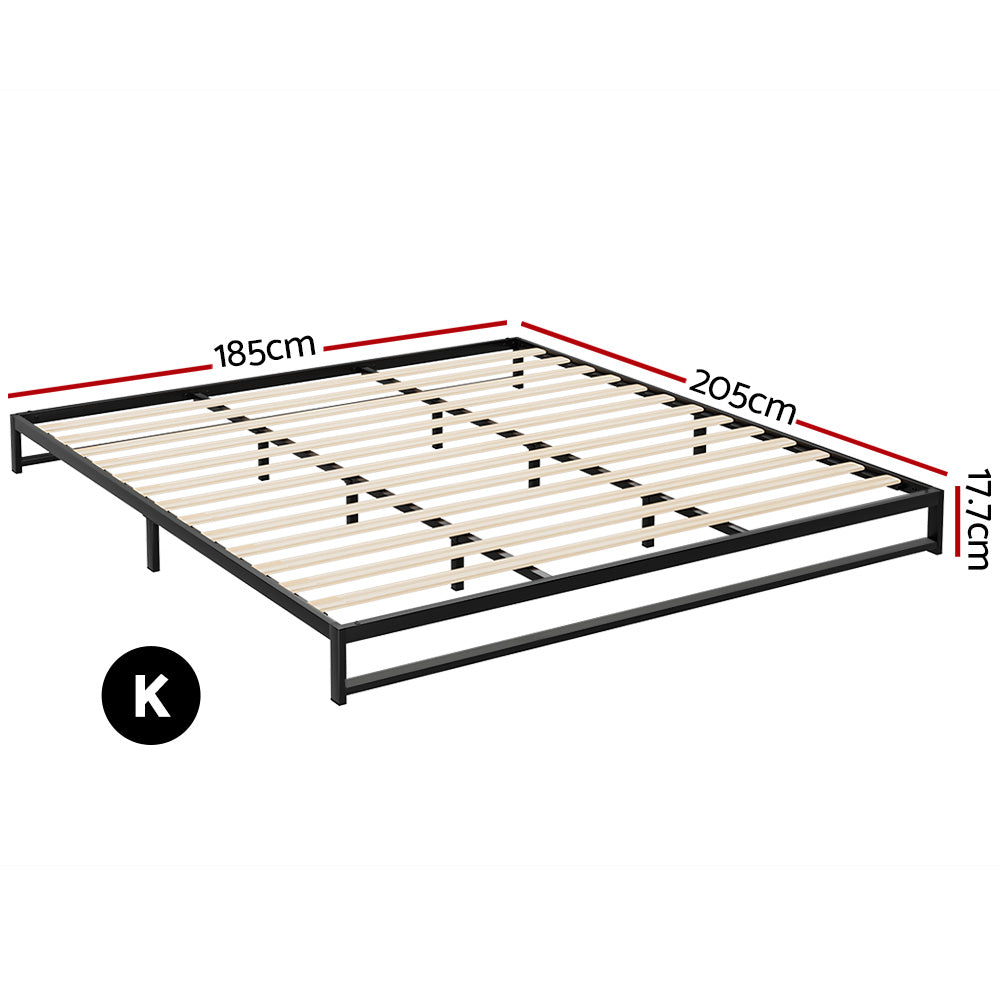 Artiss Bed Frame King Size Metal BERU-1