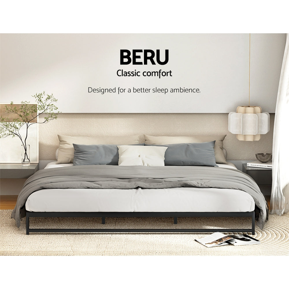 Artiss Bed Frame King Size Metal BERU-3