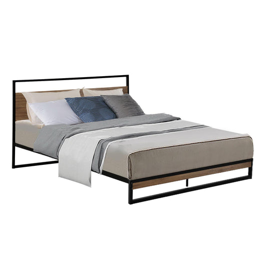 Artiss Bed Frame Double Size Metal Frame DANE-0