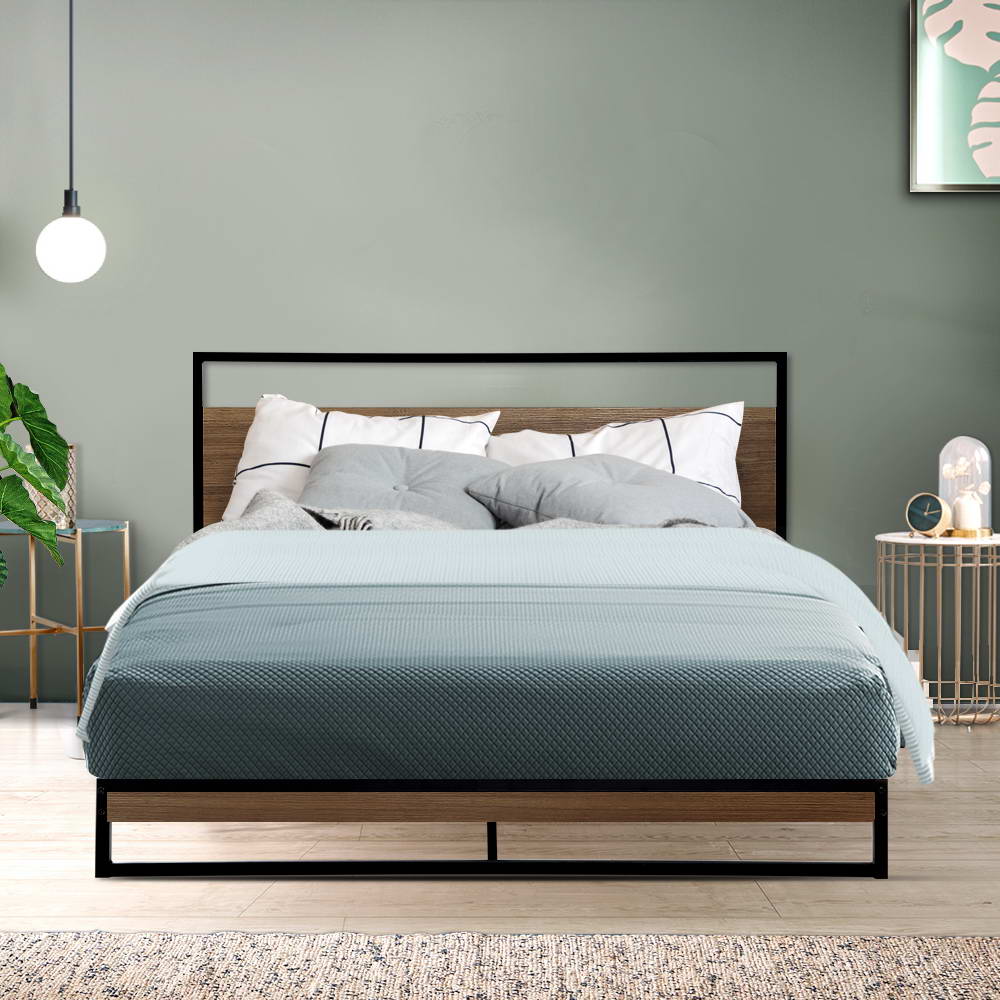 Artiss Bed Frame Double Size Metal Frame DANE-7