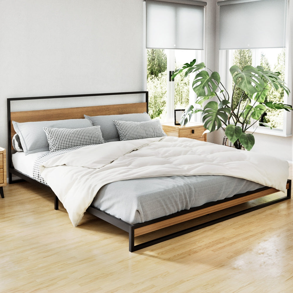 Artiss Bed Frame King Size Metal Frame DANE-1