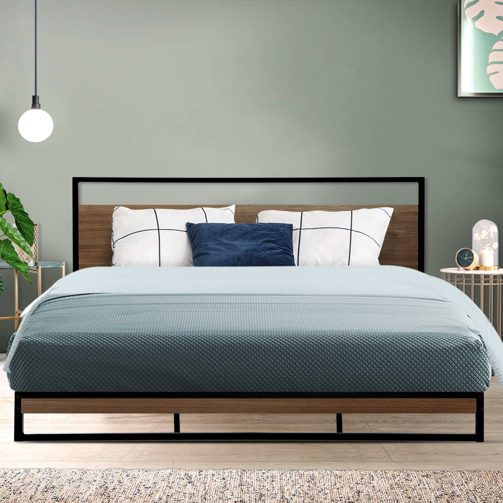 Artiss Bed Frame King Size Metal Frame DANE-7