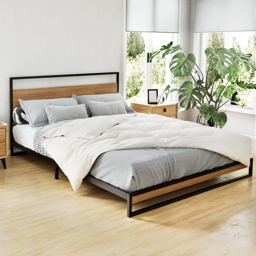 Artiss Bed Frame Queen Size Metal Frame DANE-1