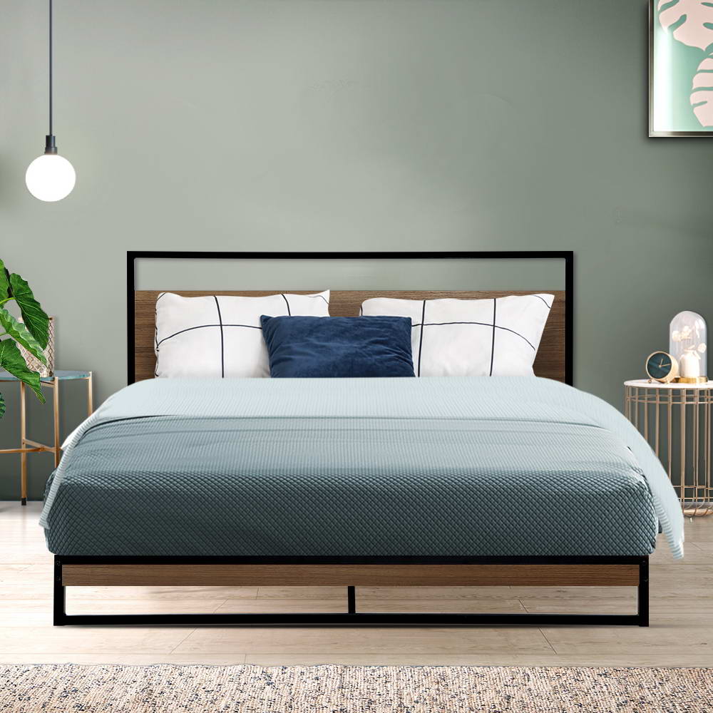 Artiss Bed Frame Queen Size Metal Frame DANE-7