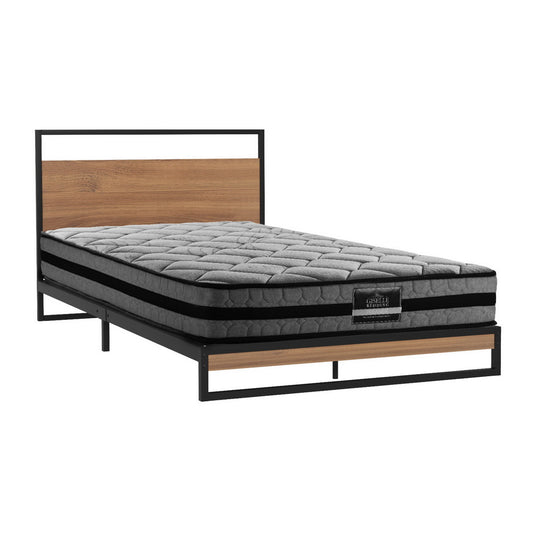 Artiss  Metal Bed Frame King Single Size Beds Platform with Mattress-0