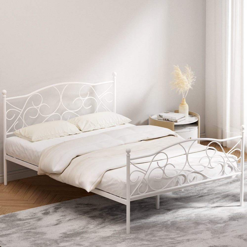 Artiss Bed Frame Double Size Metal Frame GROA-6