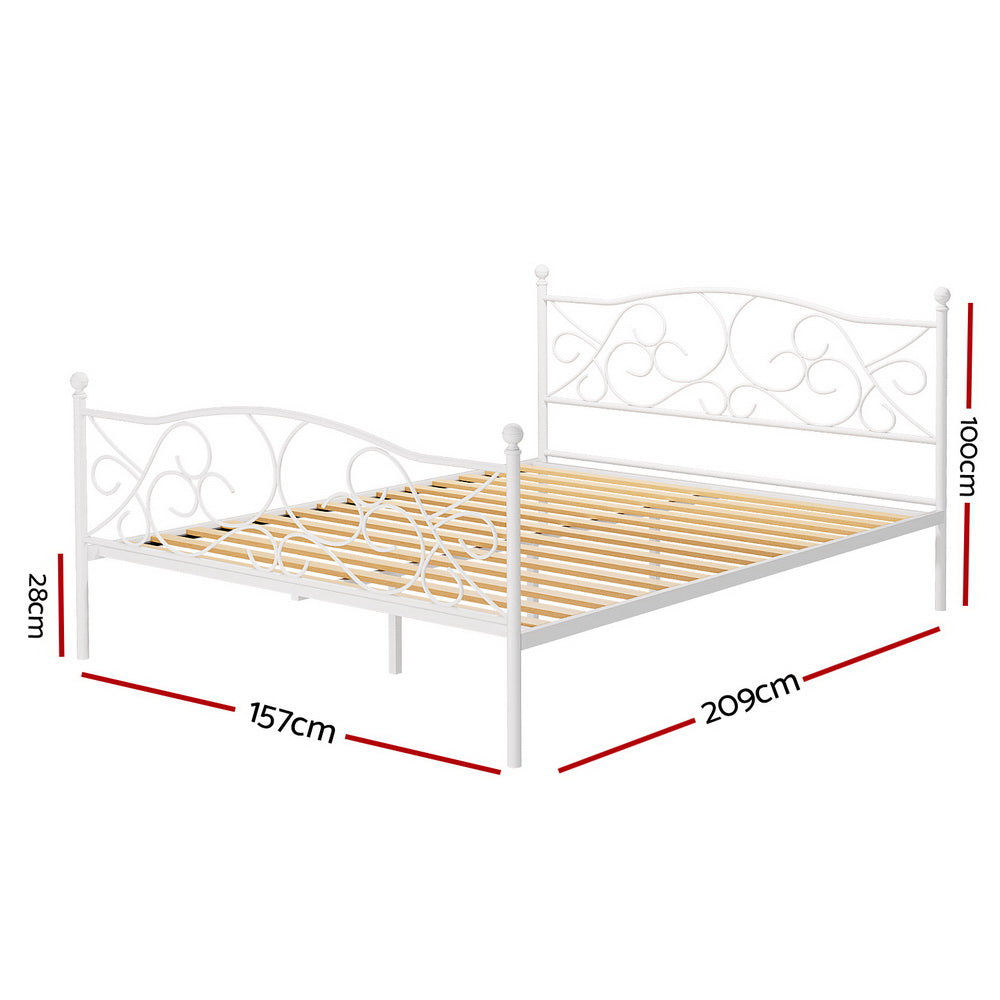 Artiss Bed Frame Queen Size Metal Frame GROA-2