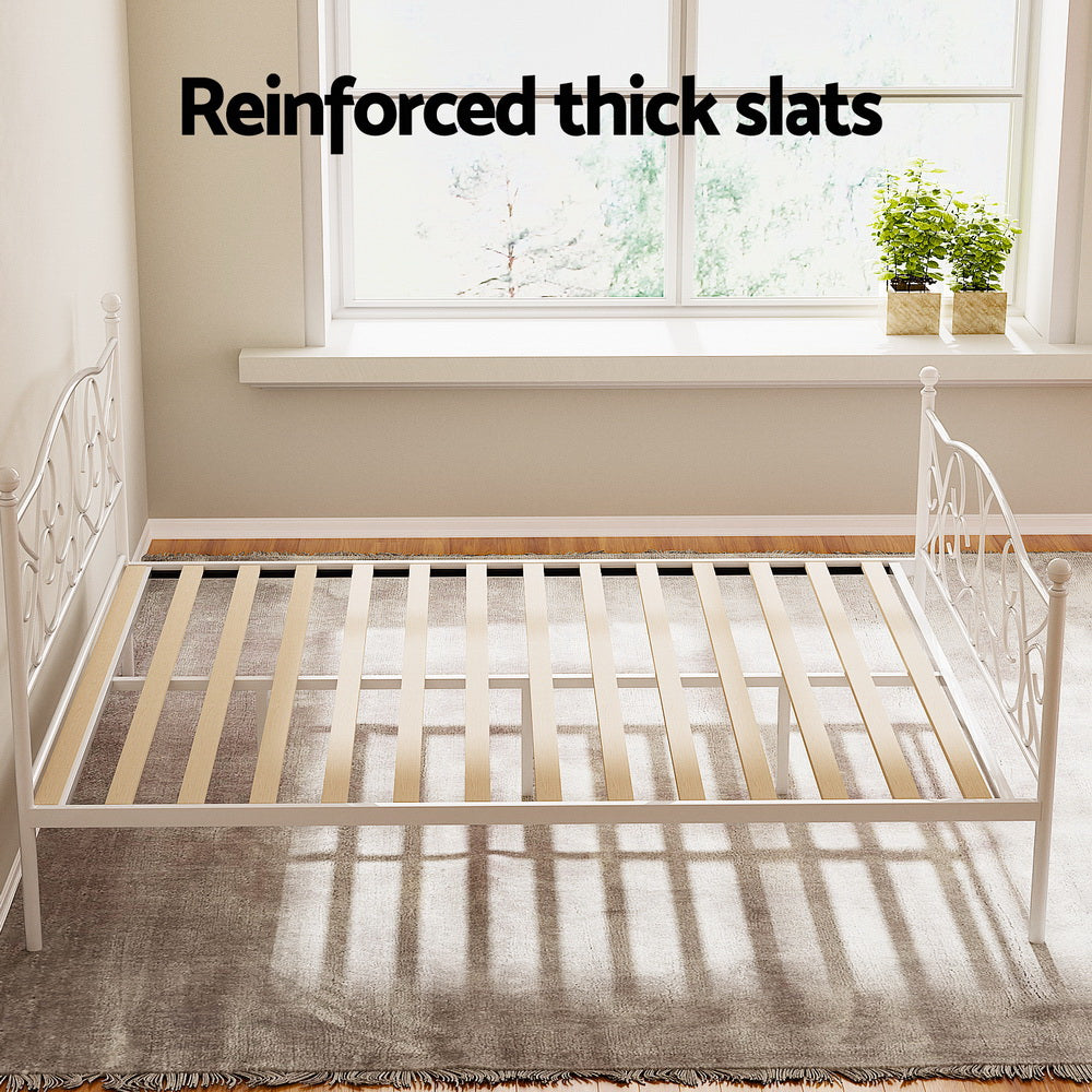 Artiss Bed Frame Queen Size Metal Frame GROA-4