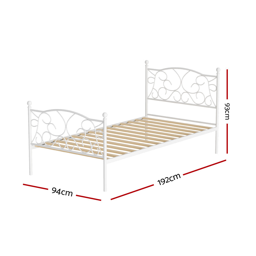 Artiss Bed Frame Single Size Metal Frame GROA-1