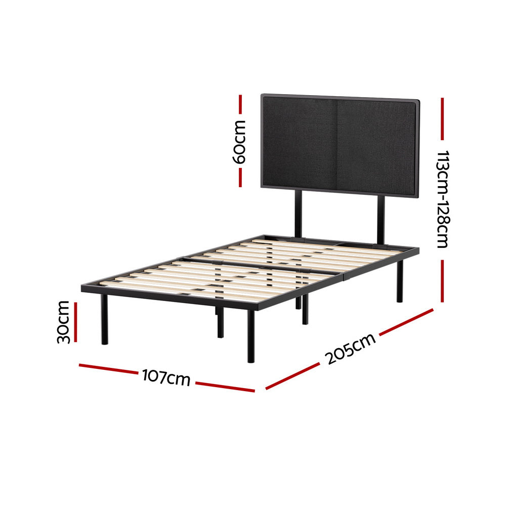 Artiss Bed Frame King Single Size Metal Frame NOE-1