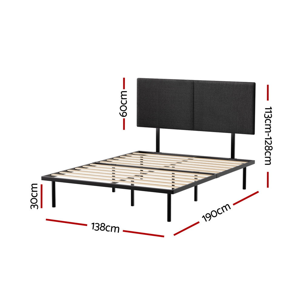 Artiss Bed Frame Double Size Metal Frame NOR-1