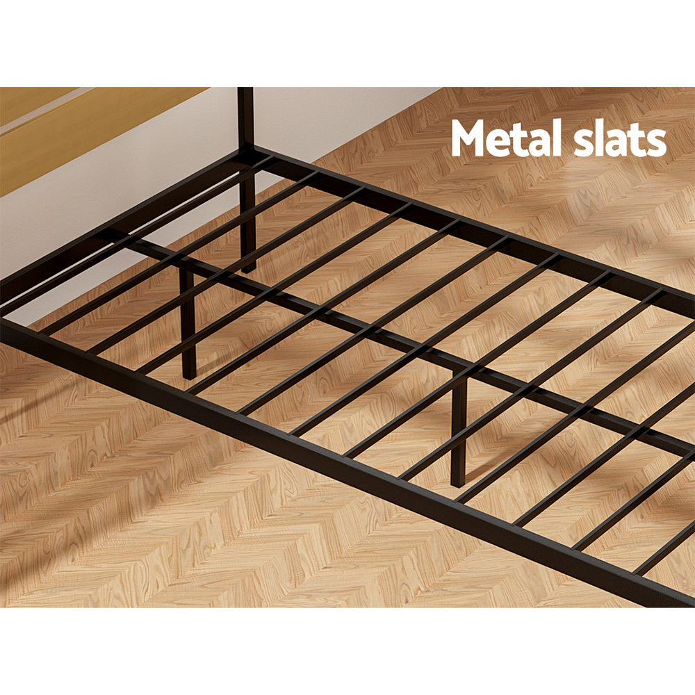 Artiss Bed Frame King Single Size Metal Base Mattress Platform Foundation PAULA-4