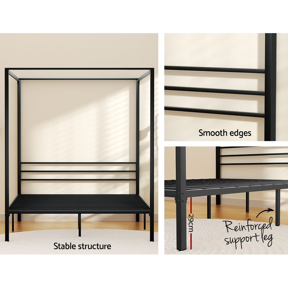 Artiss Bed Frame Queen Size Metal Frame POCHY-4