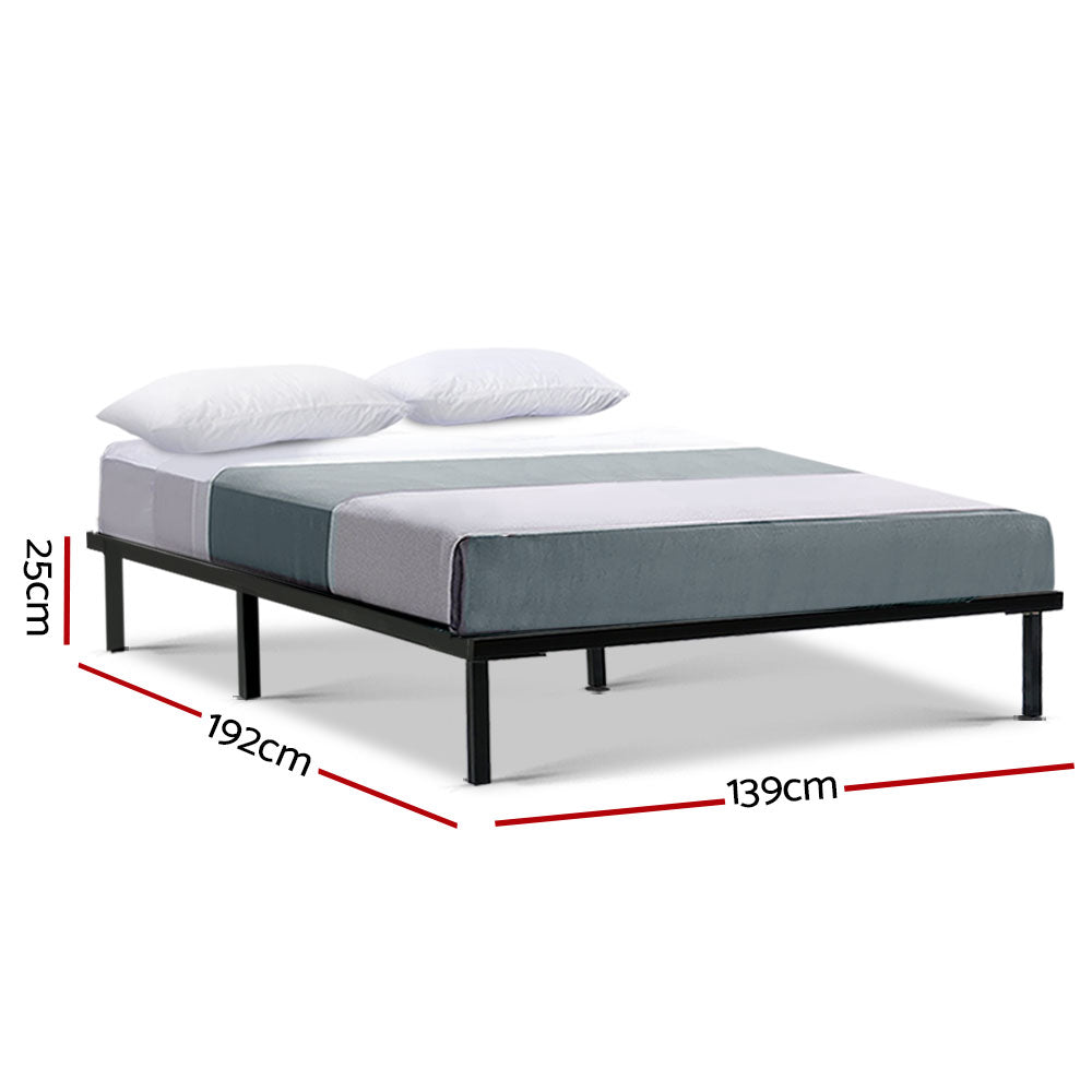 Artiss Bed Frame Double Size Metal Frame TED-1