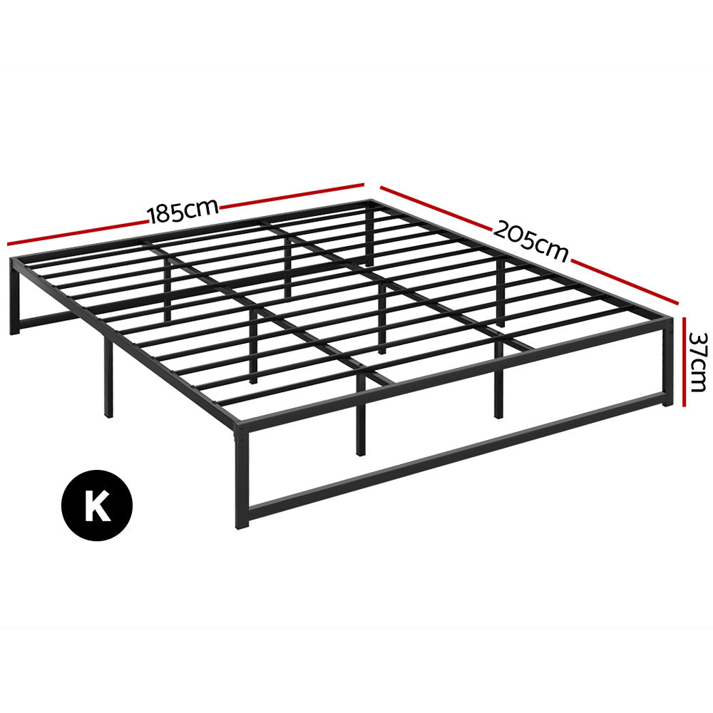 Artiss Bed Frame King Size Metal Frame TINO-1