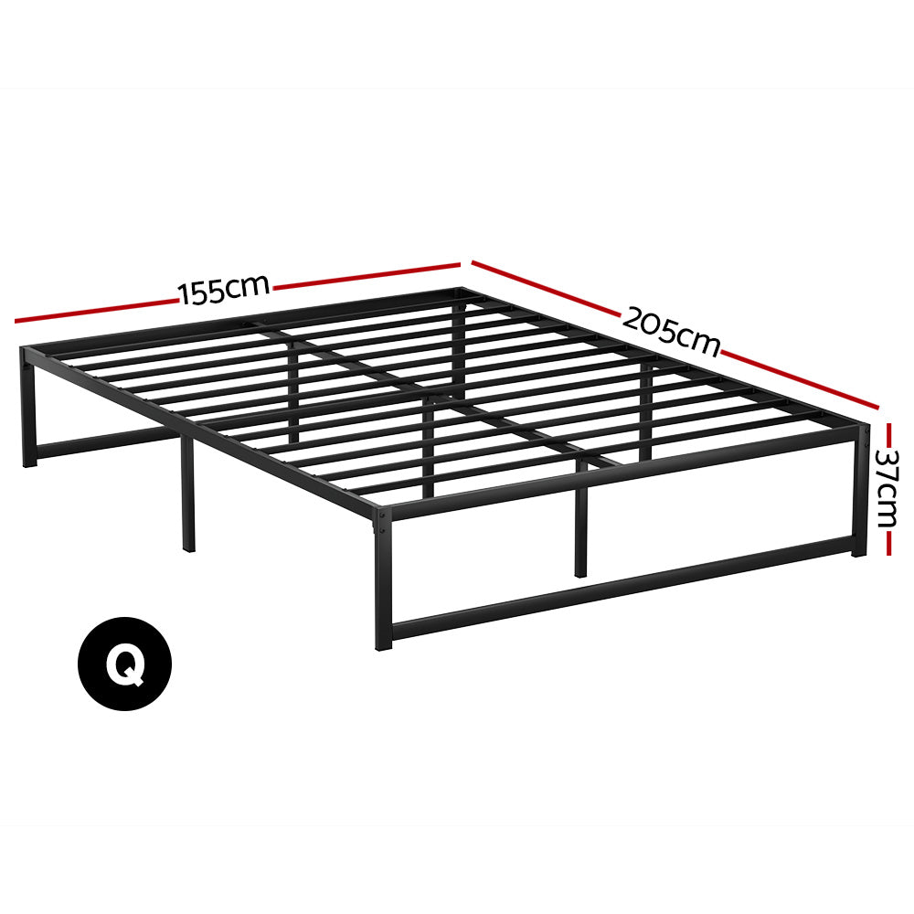 Artiss Bed Frame Queen Size Metal Frame TINO-1