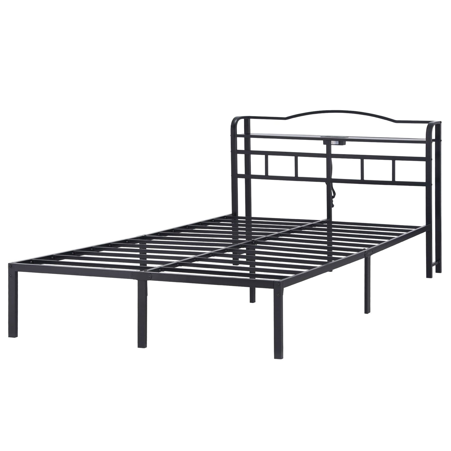 Artiss Bed Frame Queen Size with Charging Station WAVE