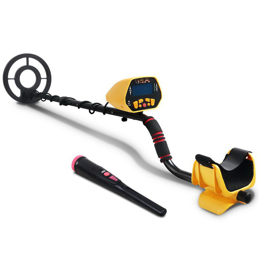 Metal Detector 180MM Deep Sensitive Waterproof Pinpointer Treasure Hunter Yellow-0