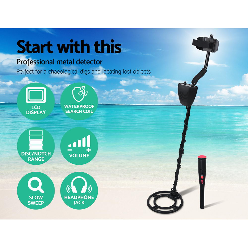 Metal Detector 220MM Deep Sensitive Waterproof Pinpointer Treasure Hunter-2